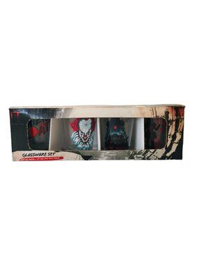 IT Glassware Set of 4 Shot Glasses 1.5 oz Different Scene on Each